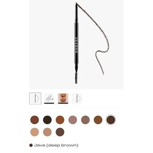 NEW Morphe Micro Brow Pencil Java Dark Brown Precision Eyebrow Makeup Tool
